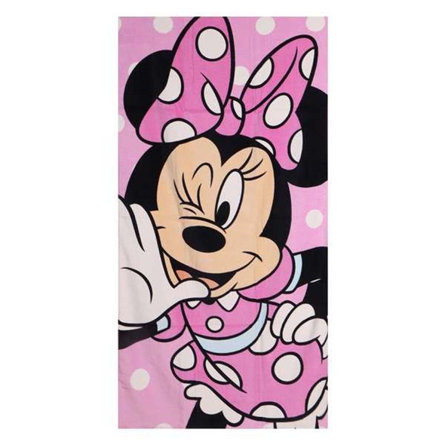 Strandh�ndkl�de Minnie Mouse Pink 70 x 140 cm #1