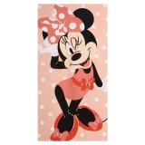 Strandh�ndkl�de Minnie Mouse 70 x 140 cm Koral #1