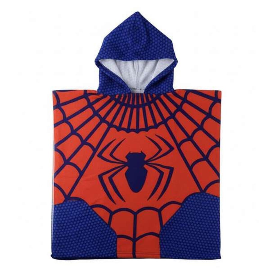 Poncho-h�ndkl�de med H�tte Spider-Man R�d 55 x 77 cm #1