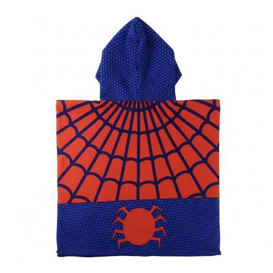 Poncho-h�ndkl�de med H�tte Spider-Man R�d 55 x 77 cm #2