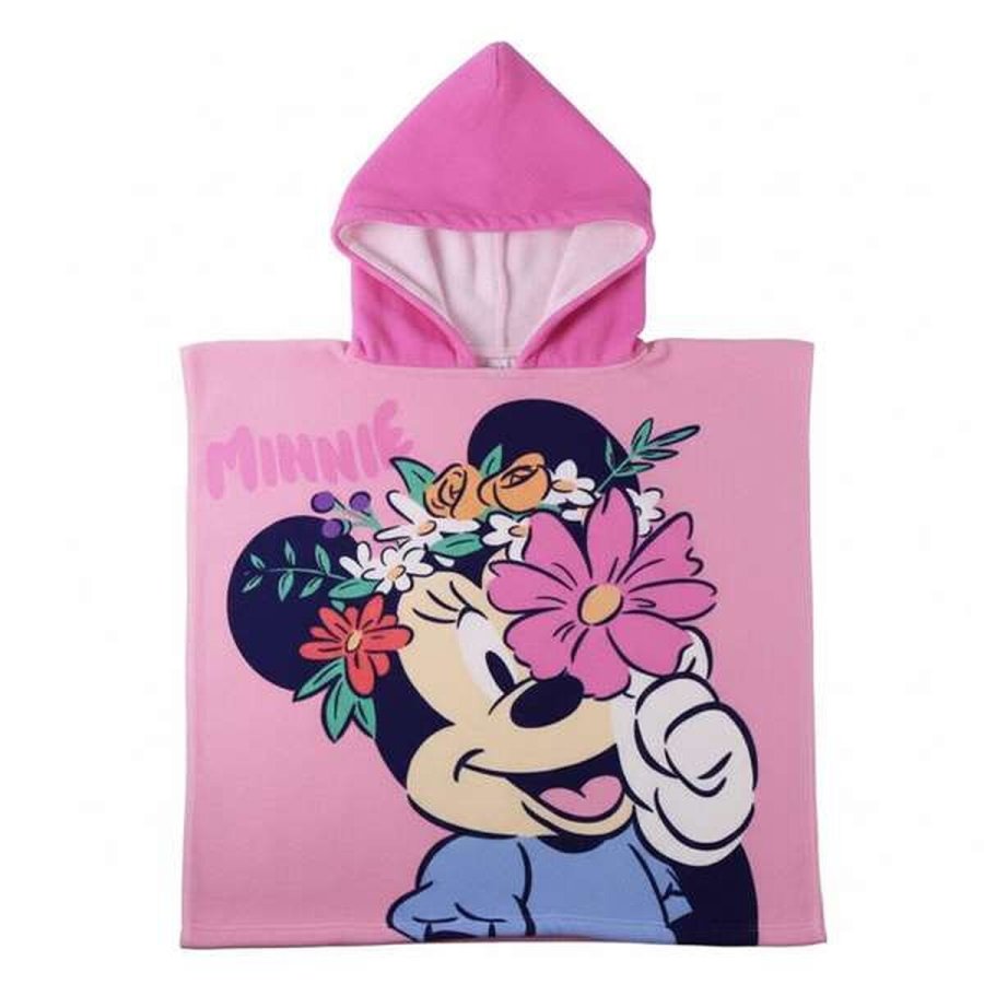 Poncho-h�ndkl�de med H�tte Minnie Mouse Pink 55 x 77 cm #1