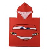 Poncho-h�ndkl�de med H�tte Cars R�d 55 x 77 cm #1