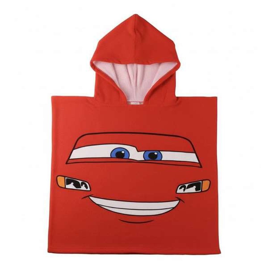 Poncho-h�ndkl�de med H�tte Cars R�d 55 x 77 cm #1