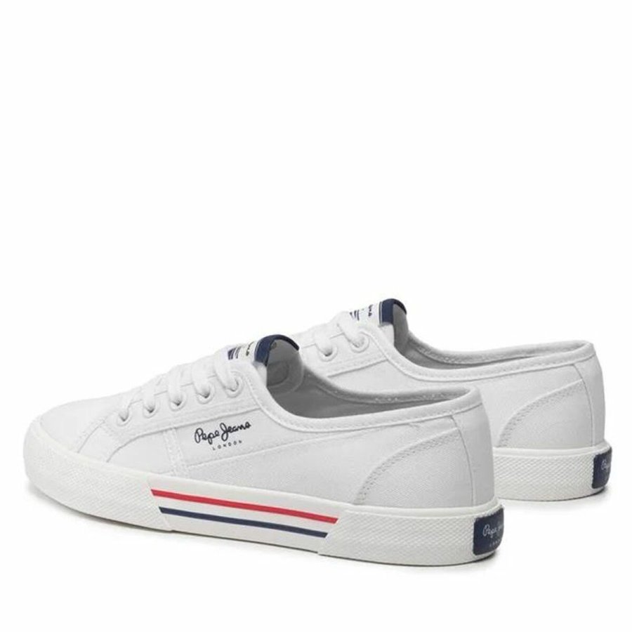 Sportssneakers til damer Pepe Jeans Brady Basic Hvid #2