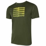 Kort�rmet T-shirt til M�nd Trangoworld Arbas M�rk gr�n #2
