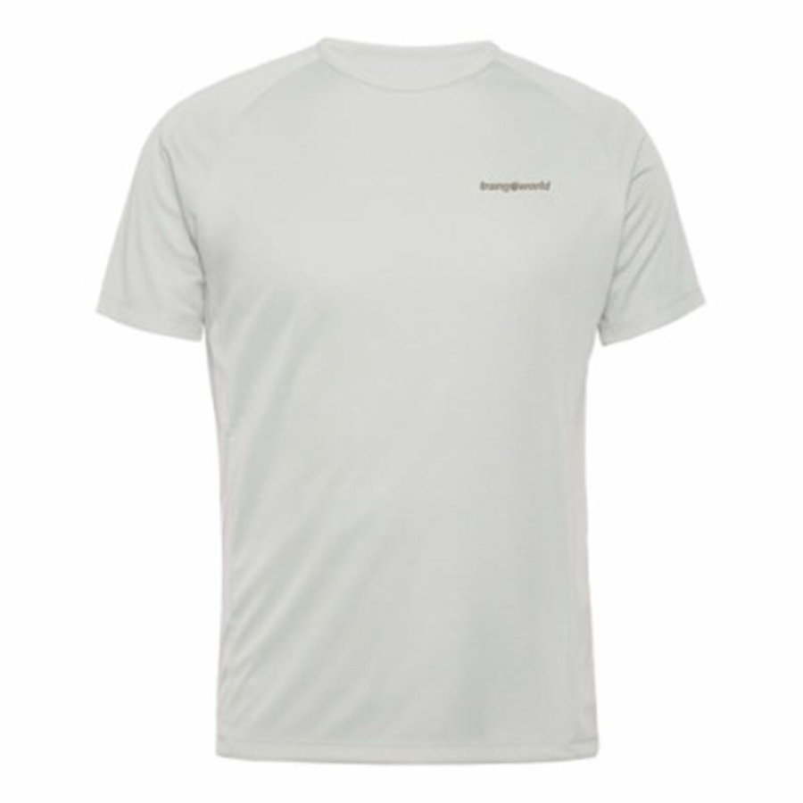 Kortrmet T-shirt til Mnd Trangoworld Couvet Hvid #1