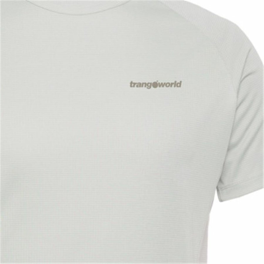 Kortrmet T-shirt til Mnd Trangoworld Couvet Hvid #2