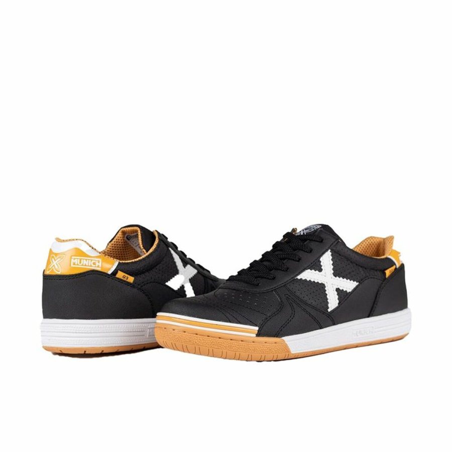 Indendrs fodboldstvler til voksne Munich G-3 Profit Casual 411 Sort #1