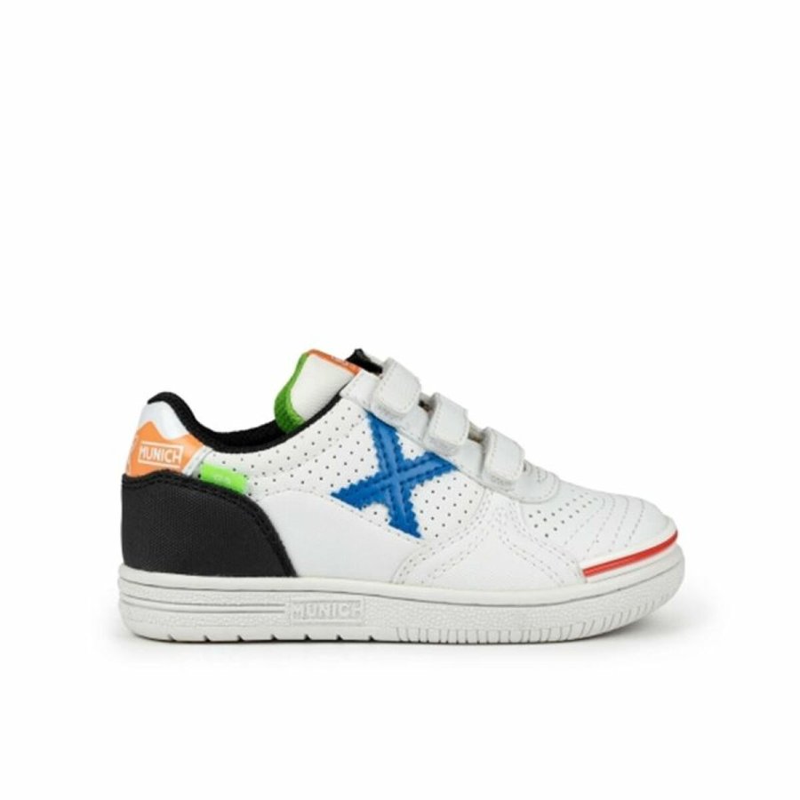 Indendrs fodboldstvler til brn Munich G-3 Kid Vco Profit Hvid #1