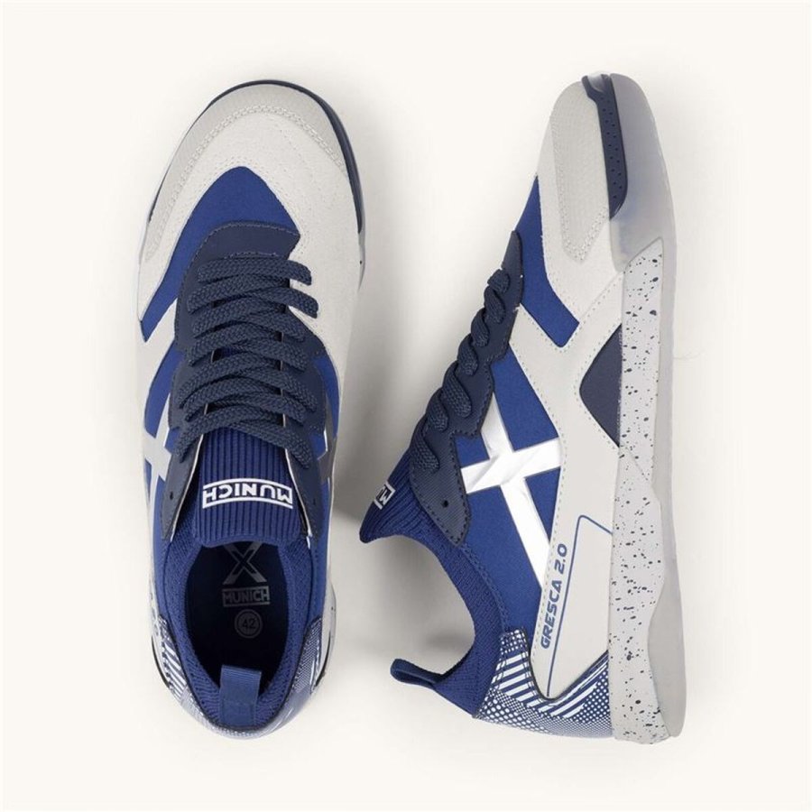 Indend�rs fodboldst�vler til voksne Munich Gresca 2.0 08 Bl� #3