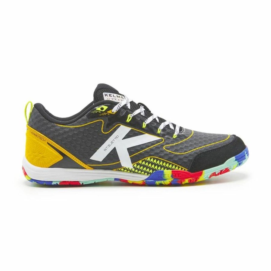 Indendrs fodboldstvler til voksne Kelme Stiletto Gul Sort Unisex #1