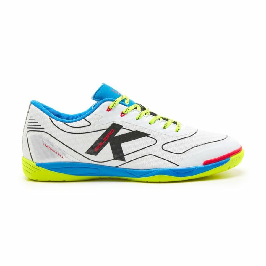Indendrs fodboldstvler til voksne Kelme Goleiro Hvid Unisex #1