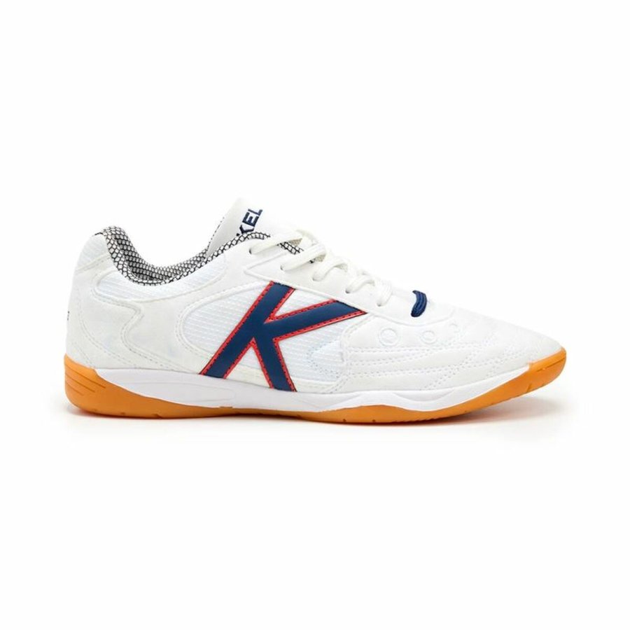 Indendrs fodboldstvler til voksne Kelme Indoor Copa Elastic Hvid #1