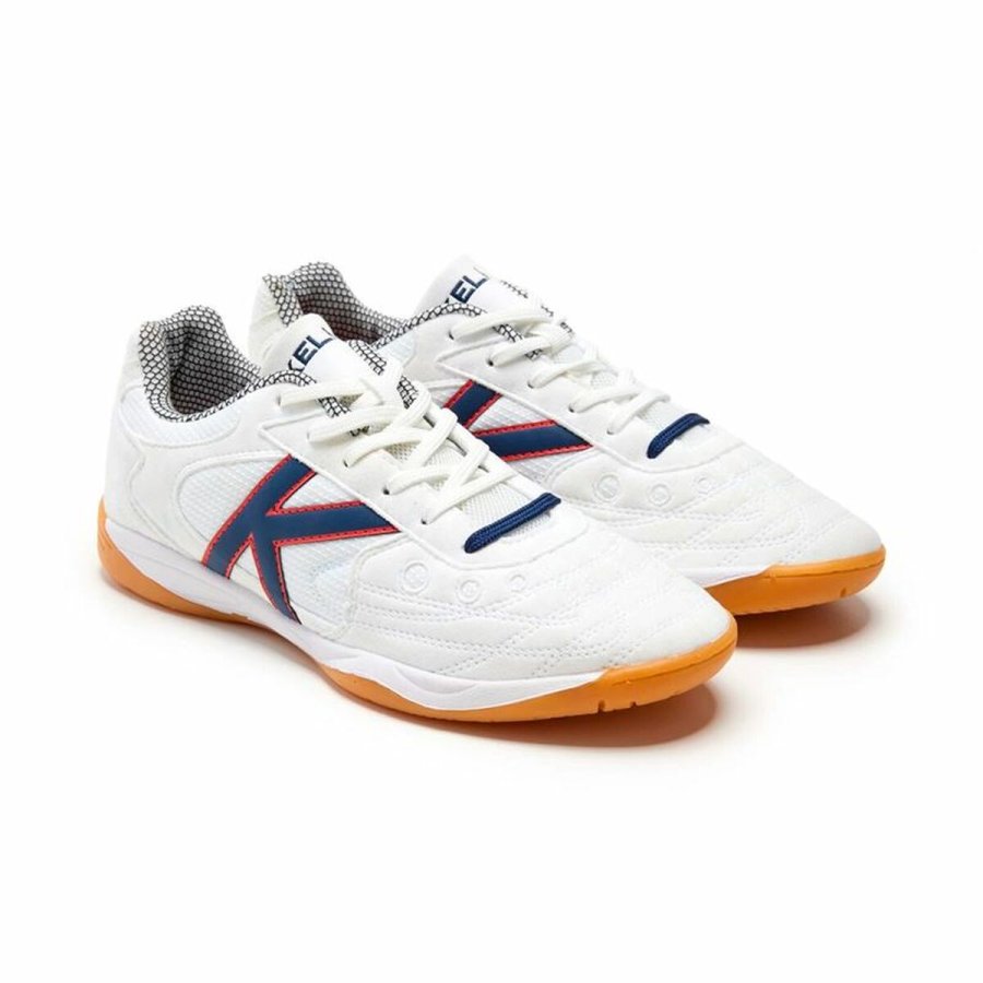 Indendrs fodboldstvler til voksne Kelme Indoor Copa Elastic Hvid #3