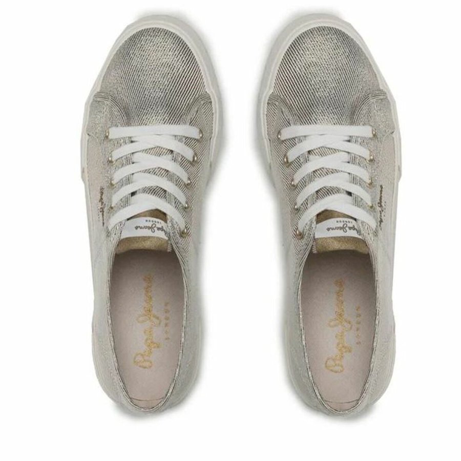 Sportssneakers til damer Pepe Jeans Brady Party Okker #4