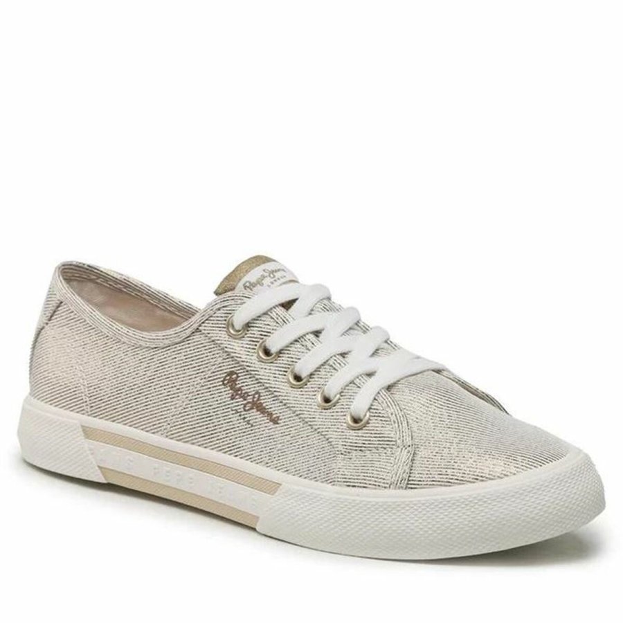 Sportssneakers til damer Pepe Jeans Brady Party Okker #5