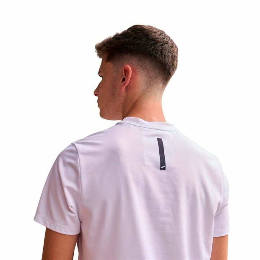Kortrmet T-shirt til Mnd Joma Sport R-City Hvid #4