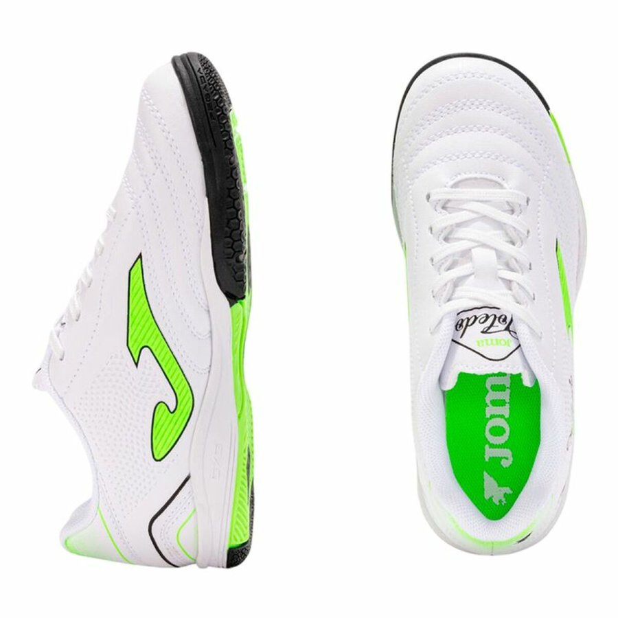 Indendrs fodboldstvler til voksne Joma Sport Top Flex Plus Men 2502 Hvid #3