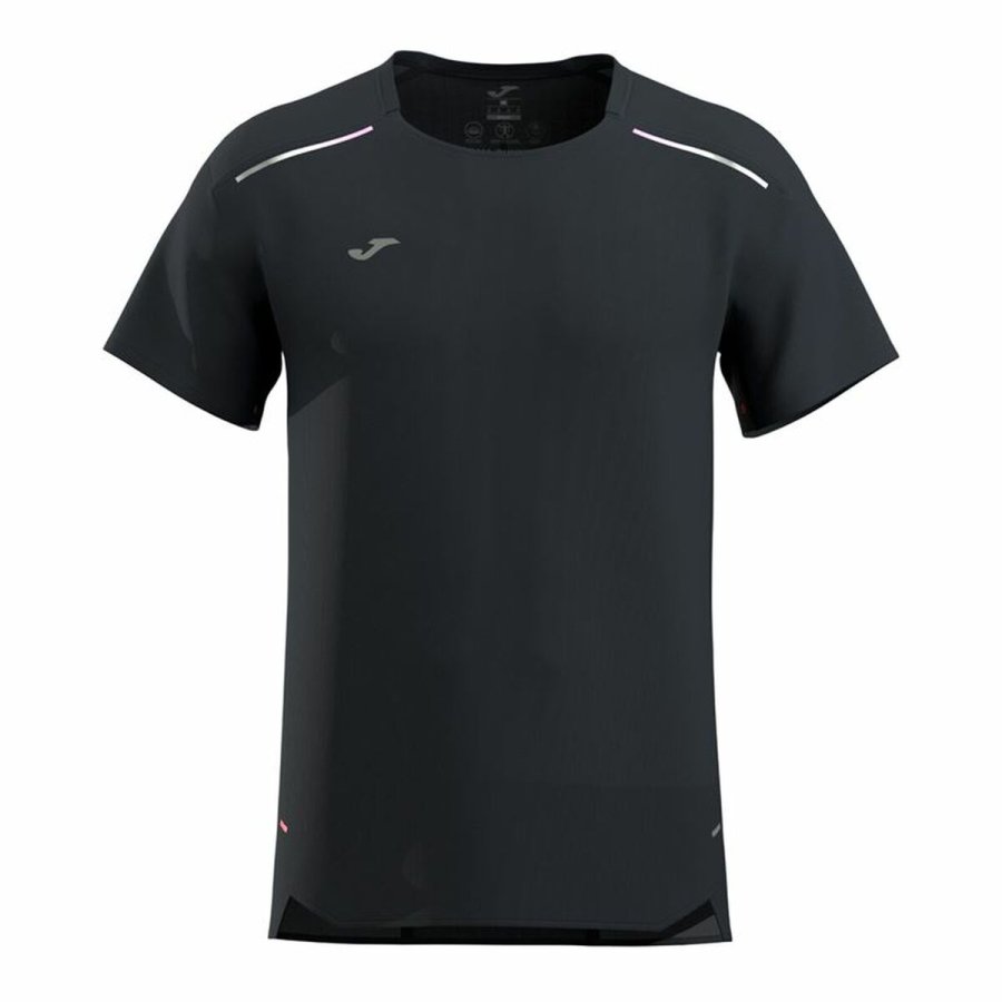 Kortrmet T-shirt til Mnd Joma Sport R-City Sort #1
