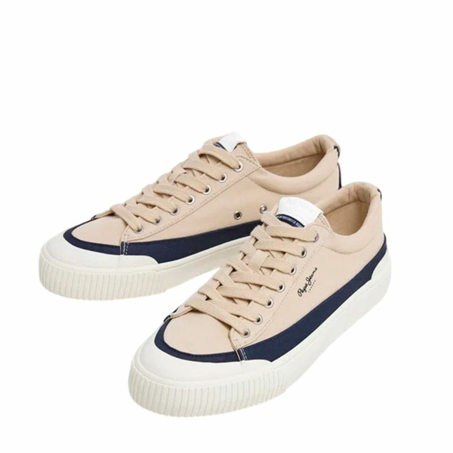 Herre sneakers Pepe Jeans Ben Wash Hvid #4