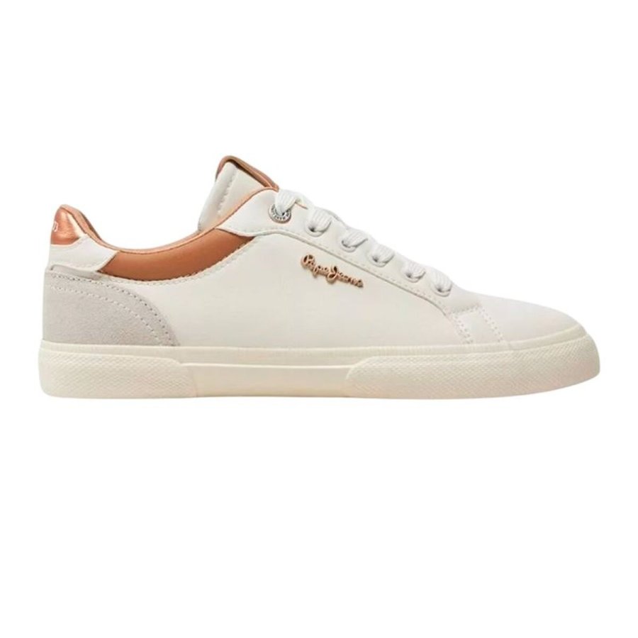 Kvinde Casual Sneakers Pepe Jeans Kenton Court Lys brun #1