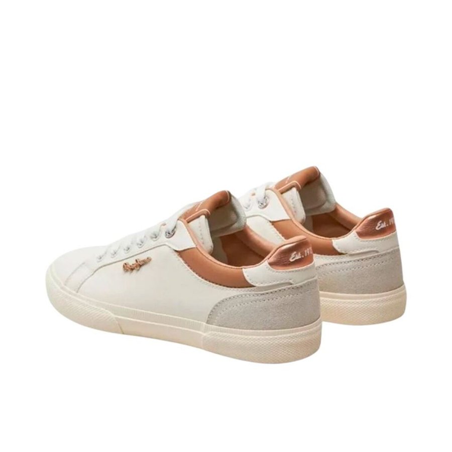 Kvinde Casual Sneakers Pepe Jeans Kenton Court Lys brun #4