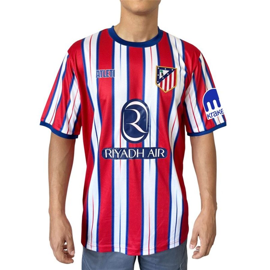 Kort�rmet fodboldtr�je til m�nd Atl�tico Madrid Official Home Jersey 24/25 #1