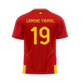 Kort�rmet fodboldtr�je til b�rn RFEF Lamine Yamal 19 R�d #1