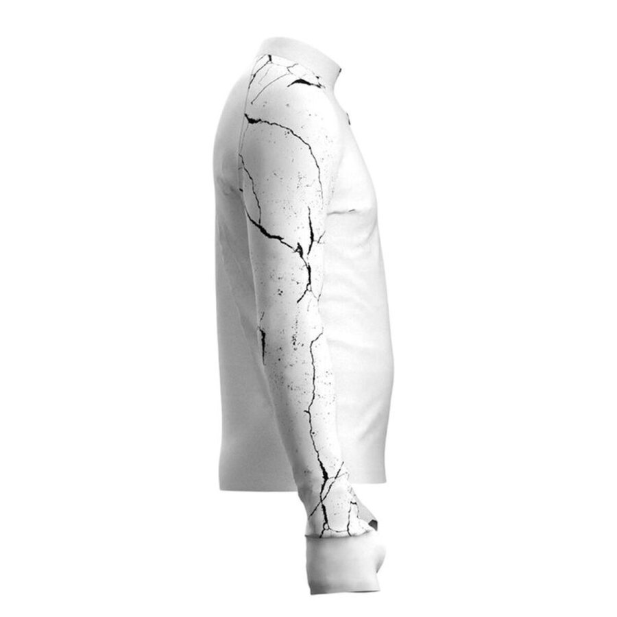 Lang�rmet T-shirt til M�nd Joma Sport Deva R-Night Hvid Sort #2