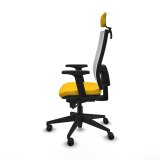 Kontorstol med hovedgrde Piqueras y Crespo 2D066N2 Gul #3