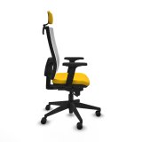 Kontorstol med hovedgrde Piqueras y Crespo 2D066N2 Gul #7