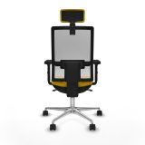 Kontorstol med hovedgrde Piqueras y Crespo 2D086N2 Gul #5