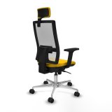 Kontorstol med hovedgrde Piqueras y Crespo 2D086N2 Gul #6