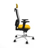 Kontorstol med hovedgrde Piqueras y Crespo 2D086N2 Gul #7