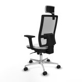 Kontorstol med hovedgrde Piqueras y Crespo 2D086N2 Hvid #4