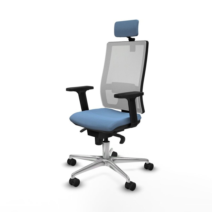 Kontorstol med hovedgrde Piqueras y Crespo 2D086N2 Himmelbl #2