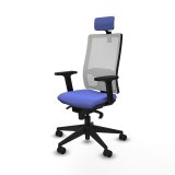 Kontorstol med hovedgrde Piqueras y Crespo 2D066N2 Lysebl #2