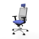 Kontorstol med hovedgrde Piqueras y Crespo 2D086N2 Lysebl #2