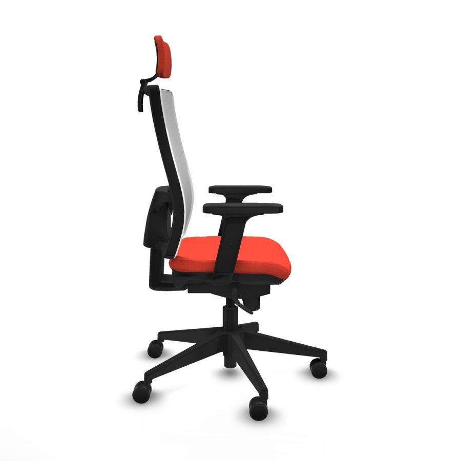 Kontorstol med hovedgrde Piqueras y Crespo 2D066N2 Mrk orange #7