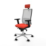 Kontorstol med hovedgrde Piqueras y Crespo 2D086N2 Mrk orange #2