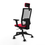 Kontorstol med hovedgrde Piqueras y Crespo 2D066N2 Rd #4