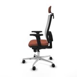 Kontorstol med hovedgrde Piqueras y Crespo 2D086N2 Hvid Brun #3