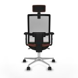 Kontorstol med hovedgrde Piqueras y Crespo 2D086N2 Hvid Brun #5