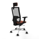 Kontorstol med hovedgrde Piqueras y Crespo 2D086N2 Hvid Brun #6