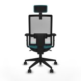 Kontorstol med hovedgrde Piqueras y Crespo 2D066N2 Turkisbl #5