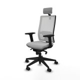 Kontorstol med hovedgrde Piqueras y Crespo 2D066N2 Lysegr #2