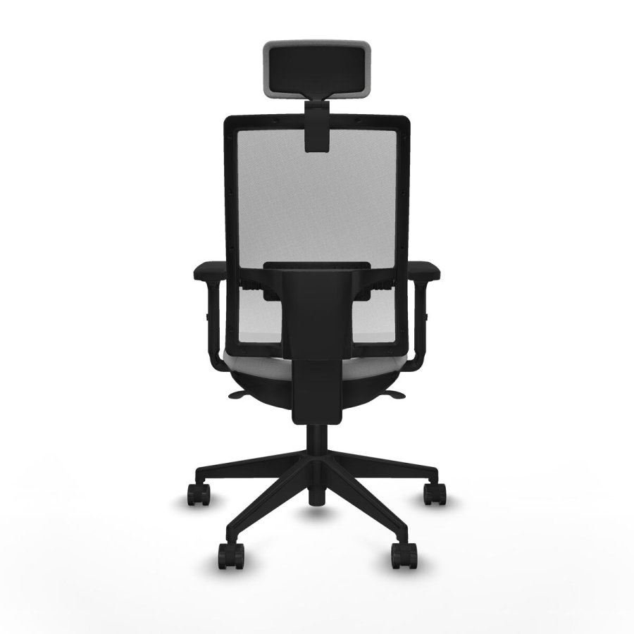 Kontorstol med hovedgrde Piqueras y Crespo 2D066N2 Lysegr #5