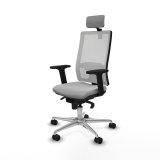 Kontorstol med hovedgrde Piqueras y Crespo 2D086N2 Lysegr #2