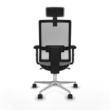 Kontorstol med hovedgrde Piqueras y Crespo 2D086N2 Lysegr #5