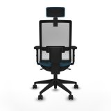 Kontorstol med hovedgrde Piqueras y Crespo 2D066N2 Hvid Petroleum grn #5